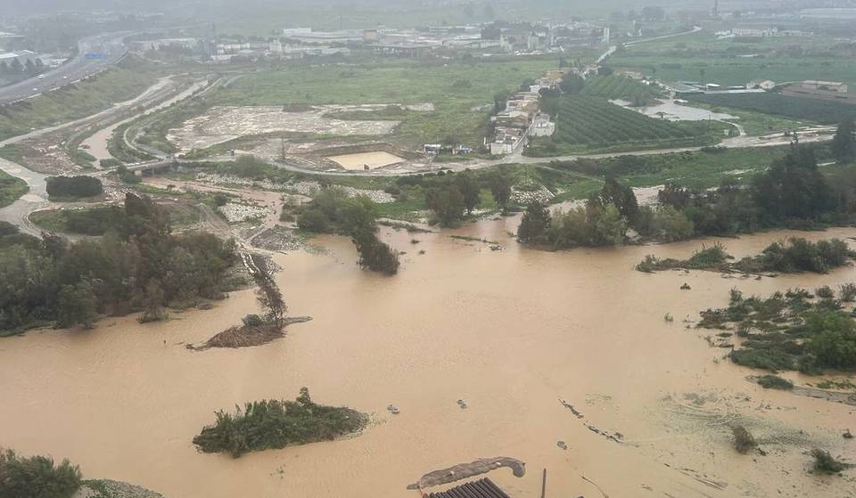 Les rivières andalouses qui sont en niveau rouge et orange à cause de la tempête : il y en a deux à Séville qui risquent de déborder.