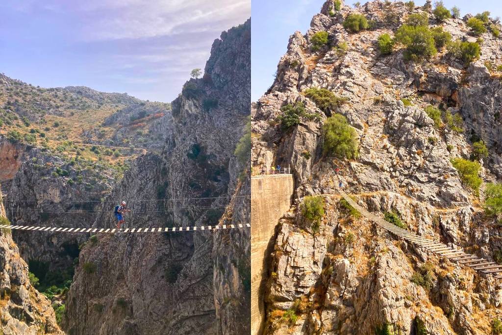 La increíble actividad que reabre a menos de 2 horas de Sevilla: vías ferratas, puentes tibetanos y tirolinas en unas presa vaciada después de 50 años