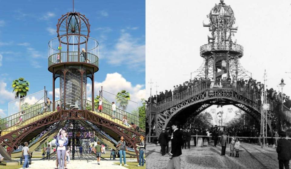 The Feria’s legendary footbridge returns to El Prado: Seville’s new children’s park pays tribute to its great festivals across 1,164 m²