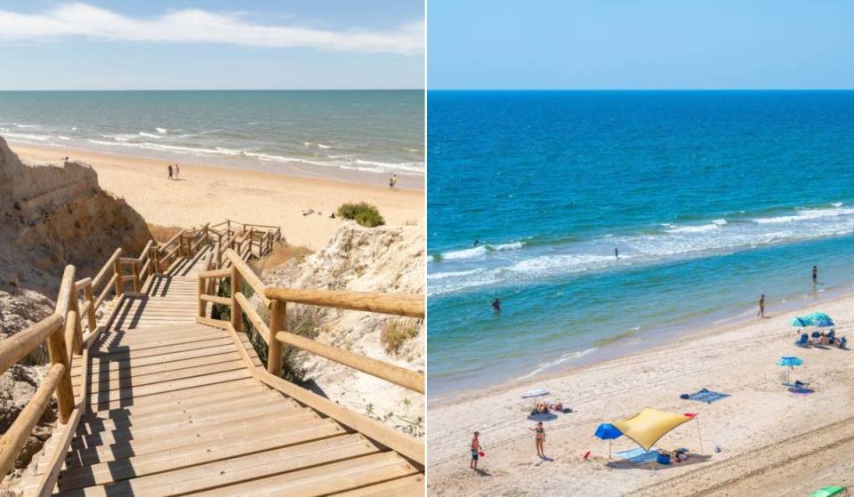 À un peu plus d’une heure de Séville : la plage sauvage cachée derrière une grande falaise, en plein cœur du parc national