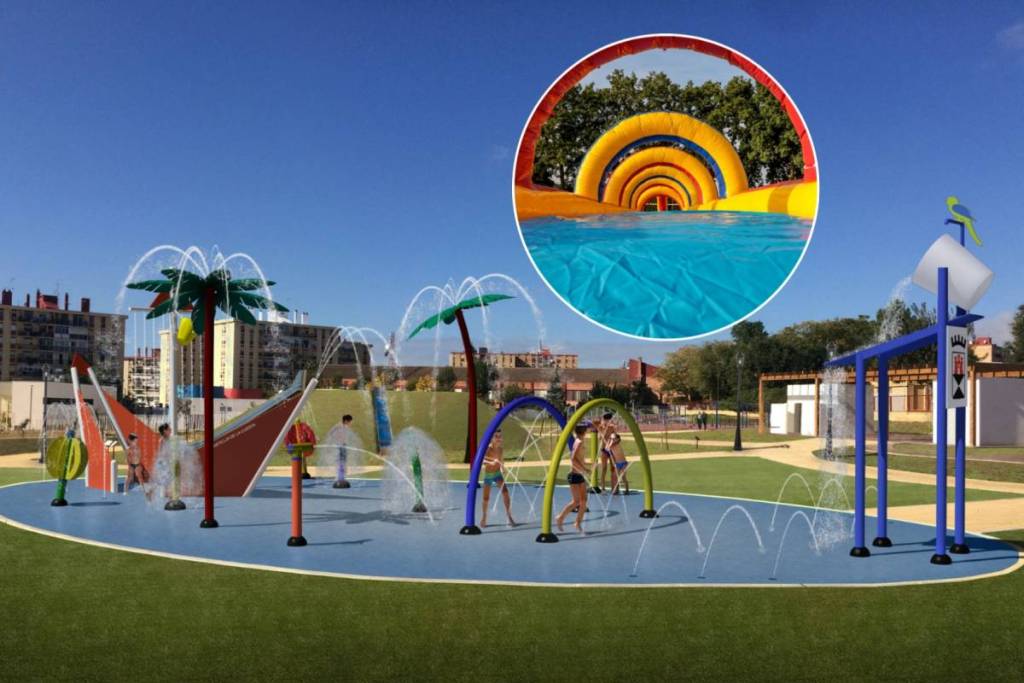 A huge free water festival just 15 minutes from Seville: water slides, “shark” inflatables, and workshops on July 30—no ticket reservation required