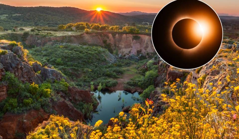 El escenario marciano en Sierra Morena con certificación Starlight para vivir el eclipse solar del 12 de agosto en Sevilla