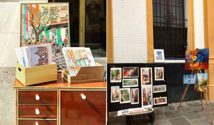 Dos parques de Sevilla se transforman en galerías de arte al aire libre con venta de obras, talleres y café de especialidad