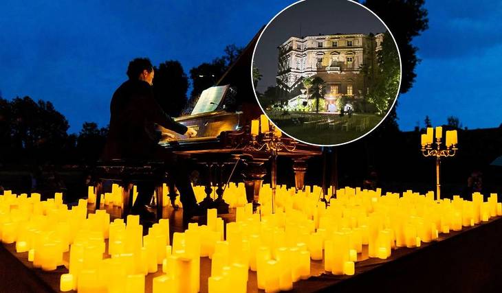 Migliaia di candele e un castello del 1171: a Torino arrivano i concerti all’aperto dove ascoltare Einaudi e i Coldplay in versione classica sotto le stelle