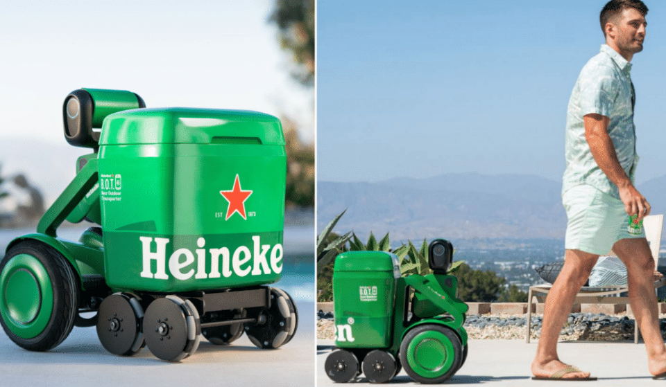 Insolite : Heineken imagine un robot-glacière à bières fraîches qui vous suit à la trace !
