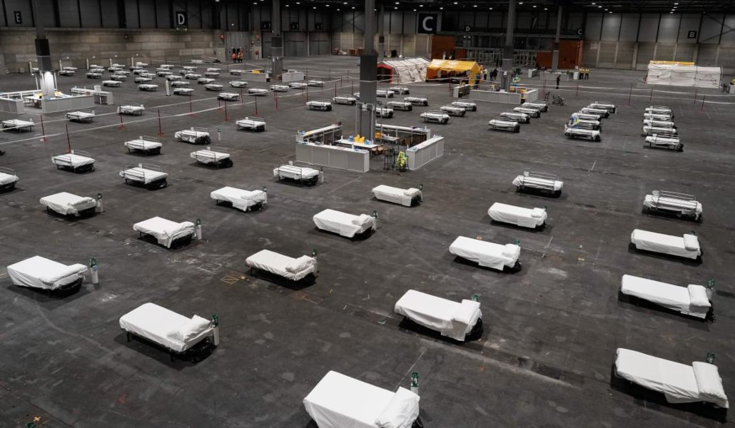 Madrid levanta el hospital más grande de España en un fin de semana