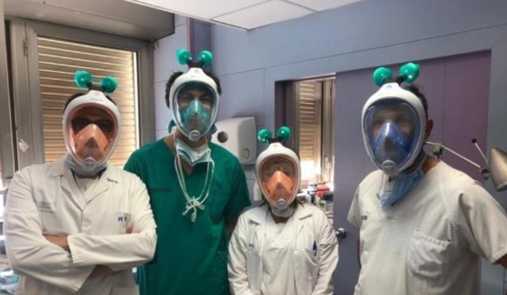 Investigadores valencianos crean un nuevo adaptador para usar las máscaras de buceo como respiradores