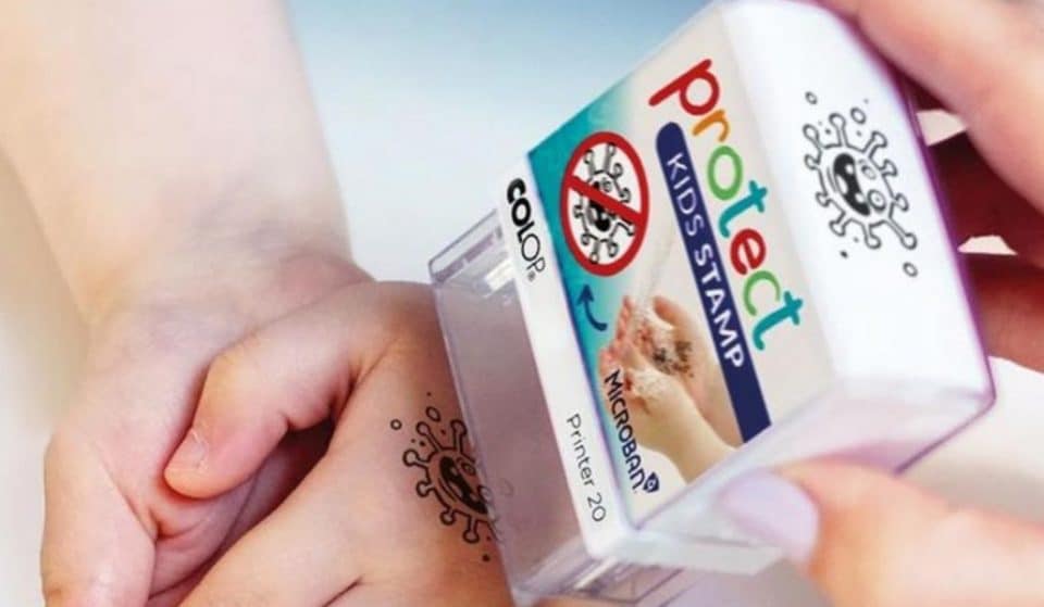 Este sello recordará a los niños que se laven las manos