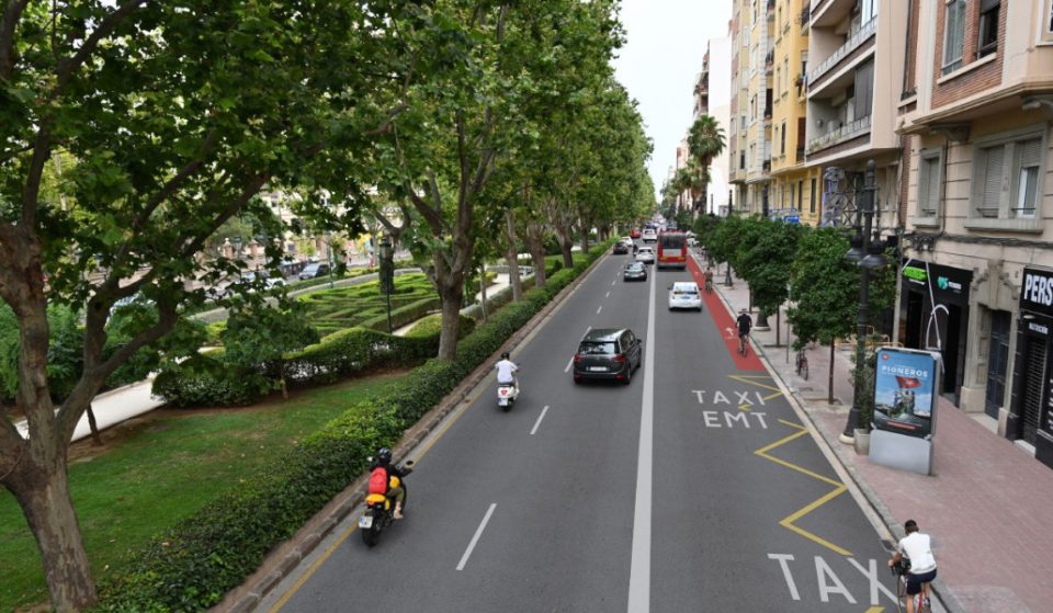 Así será el nuevo carril bici de Gran Vía