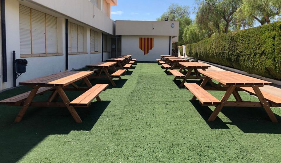 Este colegio de Xàbia es un ejemplo de las clases al aire libre