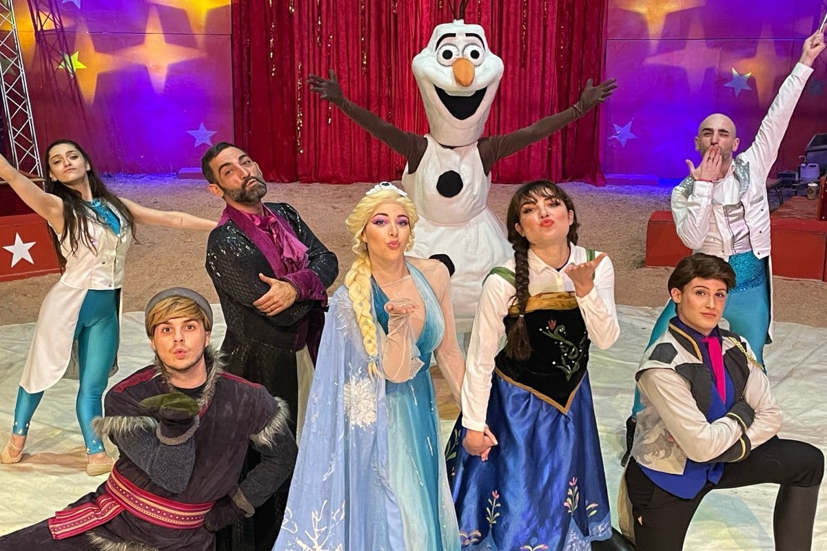 Frozen, el mágico musical con espectáculo circense