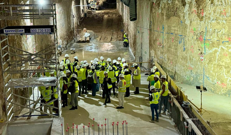 El nuevo túnel peatonal entre las estaciones de Xàtiva y Alacant abrirá en diciembre