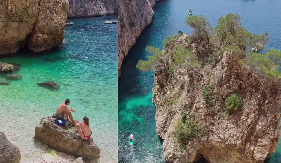 The cove of Xàbia that few know and is only accessible by kayak or swimming: this is Caló cove