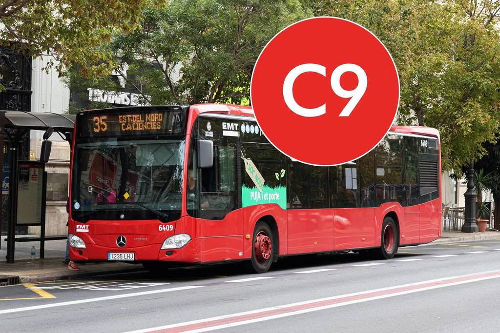C9 and C23, the new circular bus lines in Valencia: route, neighborhoods and key stops