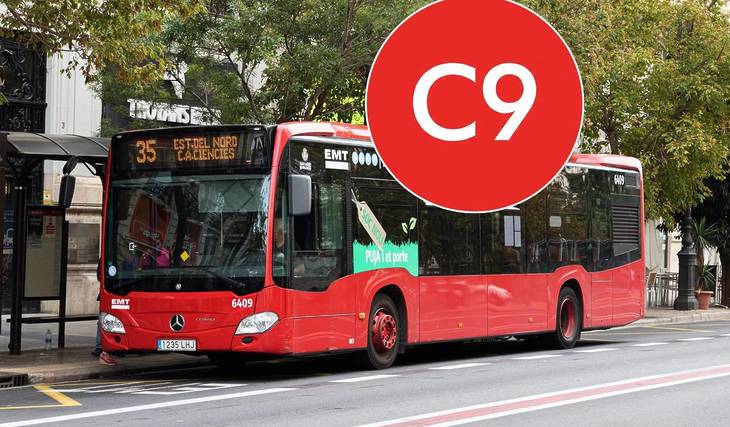 C9 y C23, las nuevas líneas circulares de autobús en Valencia: recorrido, barrios y paradas clave