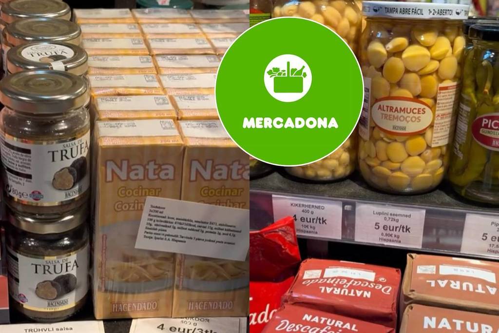 The Estonian street market that only sells Mercadona products: sausage, chickpeas and even ice cream.