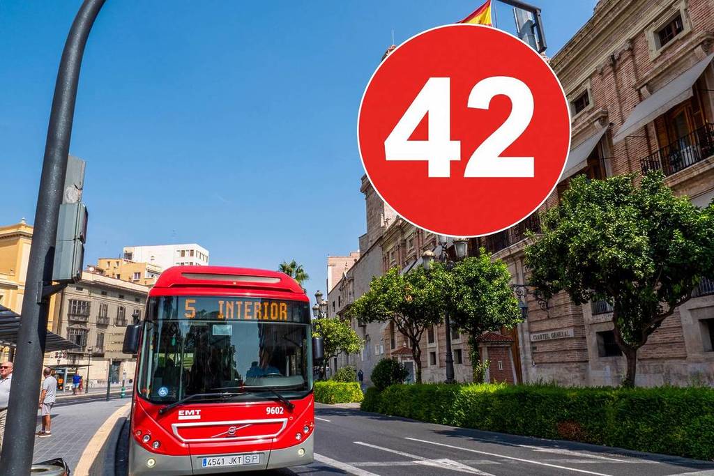 Nuevas líneas de autobús 42, 65 y 96 en Valencia: recorrido y barrios por los que pasarán