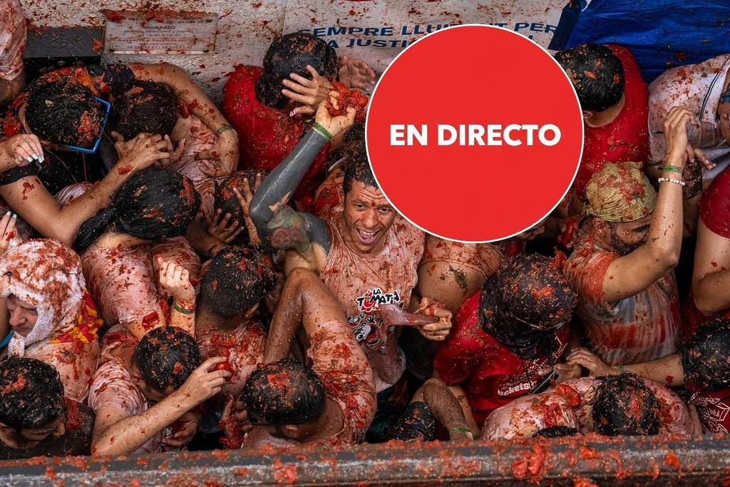 La Tomatina de Buñol 2025 live broadcast: the biggest tomato battle in the world.