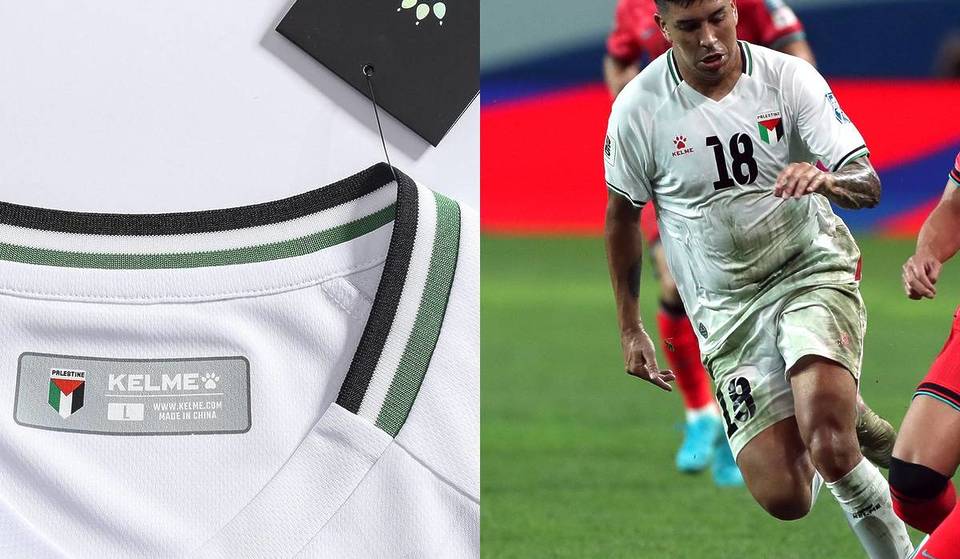 La marca valenciana que viste a la selección de fútbol de Palestina: la llevaron también el Real Madrid y el Levante