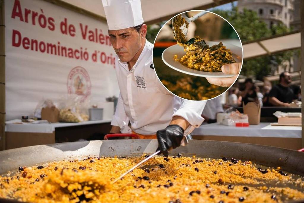 Fiesta del arroz en el centro de Valencia este fin de semana con raciones de paella valenciana por 5 euros