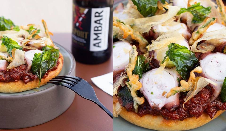 The best coca of Valencia in 2025 will be eaten at La Marina: it has dried octopus, salicornia and katsuobushi