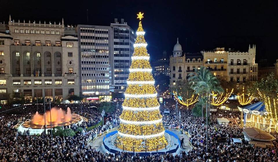 Confirmed by the City Council: this is the definitive schedule of Christmas lights in Valencia and the days they go off at 3 am.