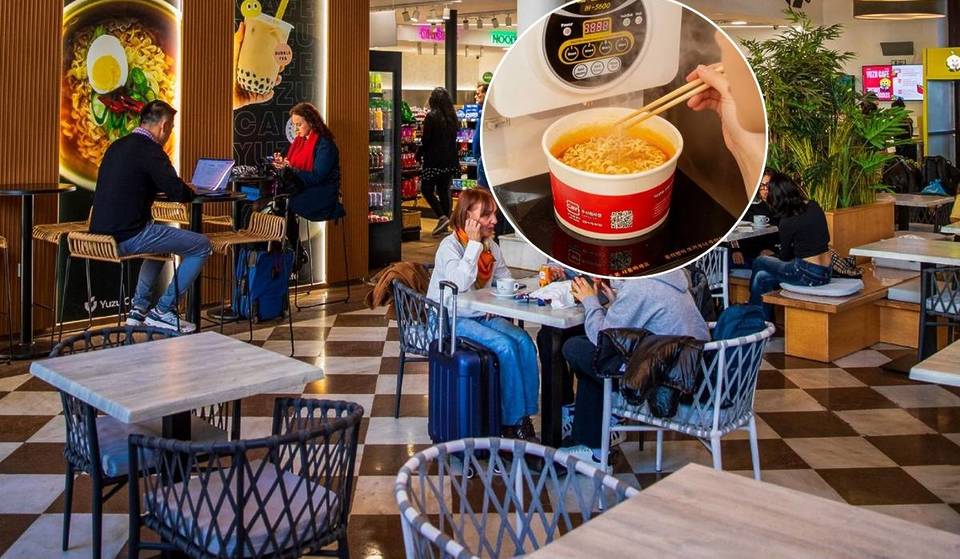 El rincón de la Estación del Norte de Valencia que te transporta a Japón: ramen de autoservicio y onigiris a 10.000 kilómetros de Tokio