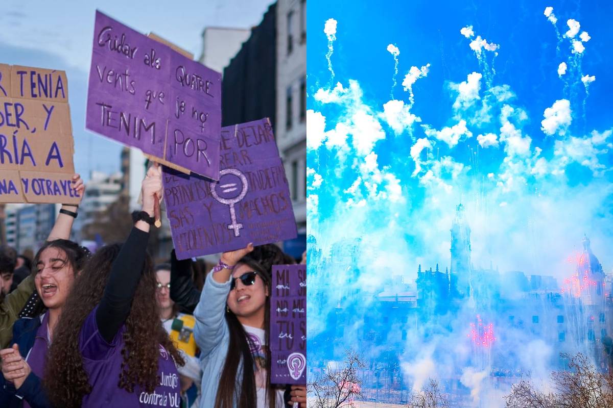 8M en Valencia: recorrido de la manifestación y mascletá en la plaza del Ayuntamiento este domingo