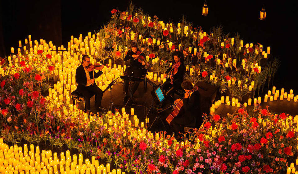 Migliaia di candele e composizioni floreali in questo edificio iconico di Valencia: ci saranno concerti dal vivo solo per un periodo limitato