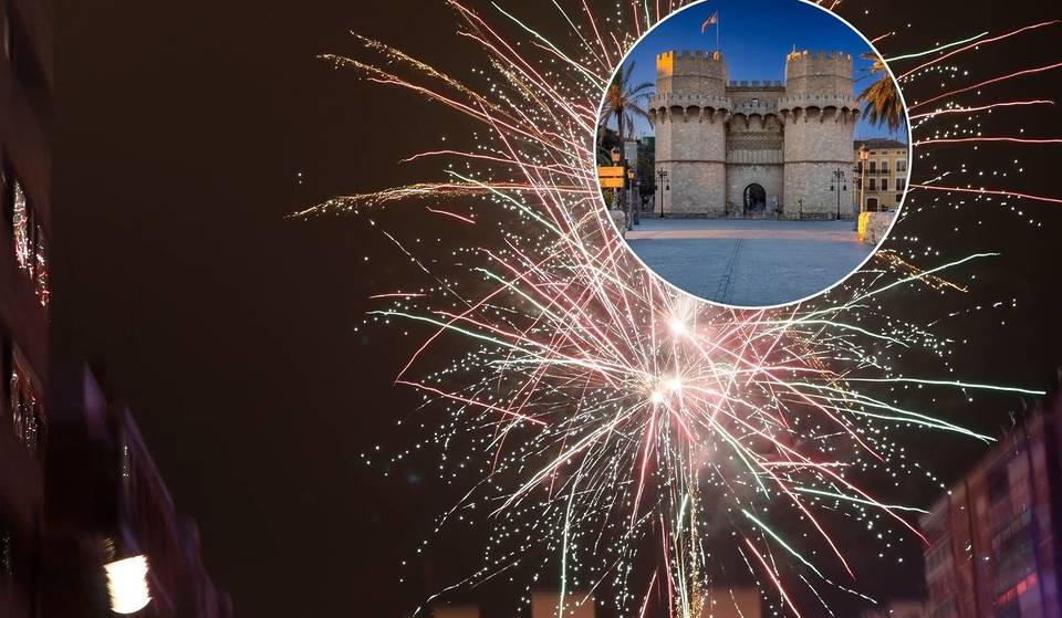 Vuelve la pólvora a Valencia: el espectacular castillo de fuegos artificiales que iluminará las Torres de Serranos este domingo