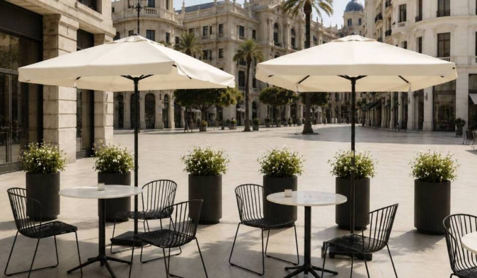 Así será la nueva plaza del Ayuntamiento de Valencia: sin publicidad y con tonos clásicos