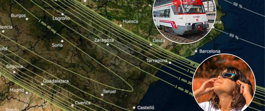 No hace falta coche: estos pueblos de Valencia y Castellón son perfectos para ver el eclipse y puedes llegar en tren o autobús