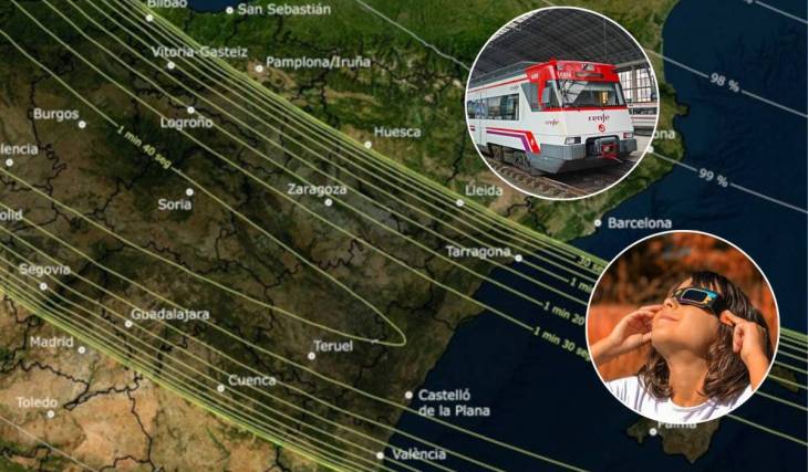 No hace falta coche: estos pueblos de Valencia y Castellón son perfectos para ver el eclipse y puedes llegar en tren o autobús