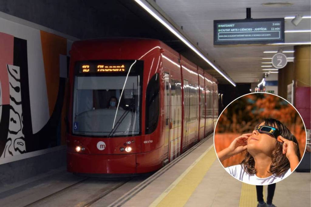 Metrovalencia potenzia il servizio per l’eclissi del 12 agosto: come arrivare al punto di osservazione ufficiale
