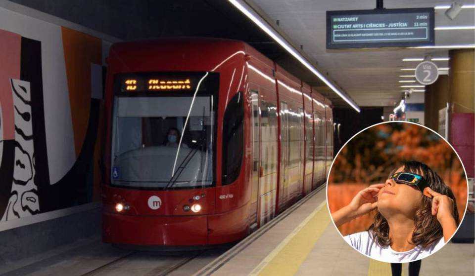 Metrovalencia Expands Service for the August 12 Eclipse: How to Get to the Official Viewing Spot