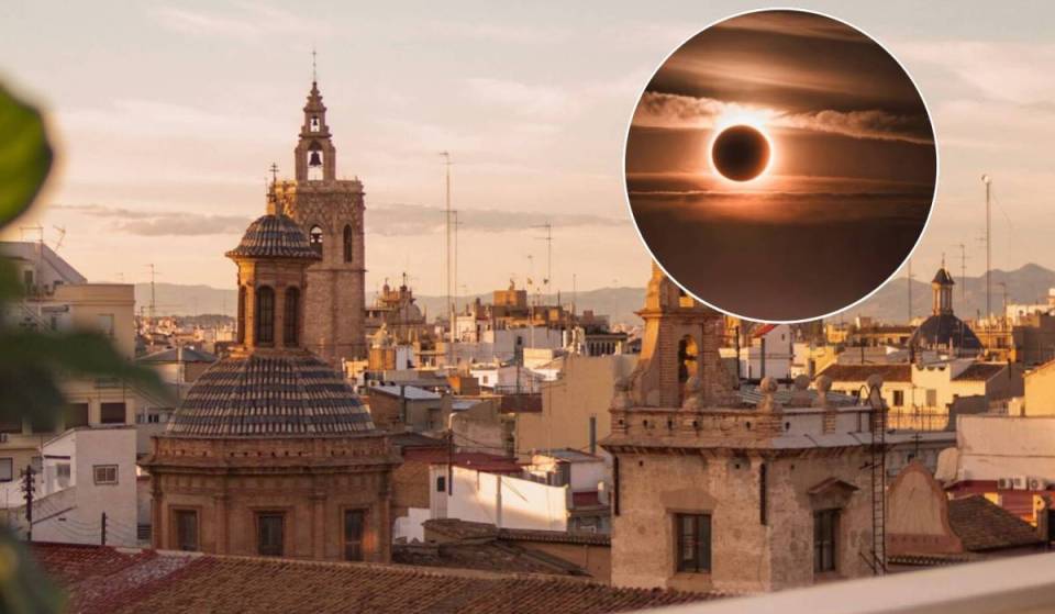 ¿Te quedas hoy en Valencia para ver eclipse? Miradores urbanos, terrazas de hoteles y hasta paseos en barco para ver el fenómeno sin salir de la ciudad