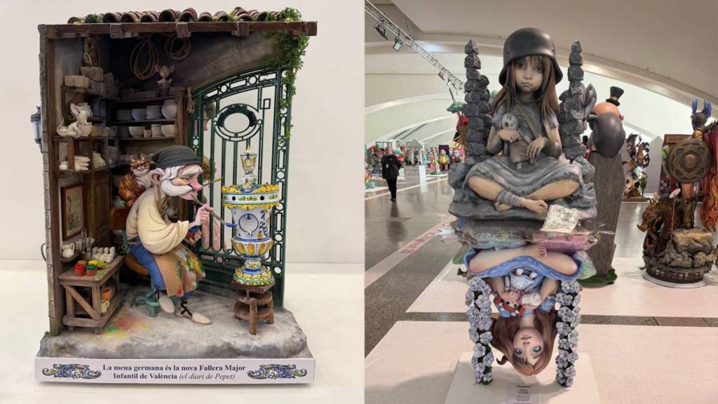 Guerra e pace, tradizione delle Fallas e un’opera scomparsa nel 1969: il Museo Fallero amplia la sua mostra con tre nuovi ninots indultats