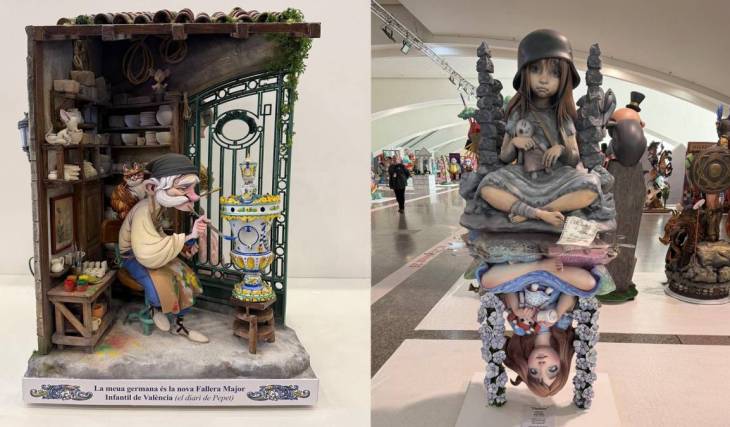 Guerra y paz, tradición fallera y una obra desparecida en 1969: el Museo Fallero amplía su exposición con tres nuevos ninots indultats