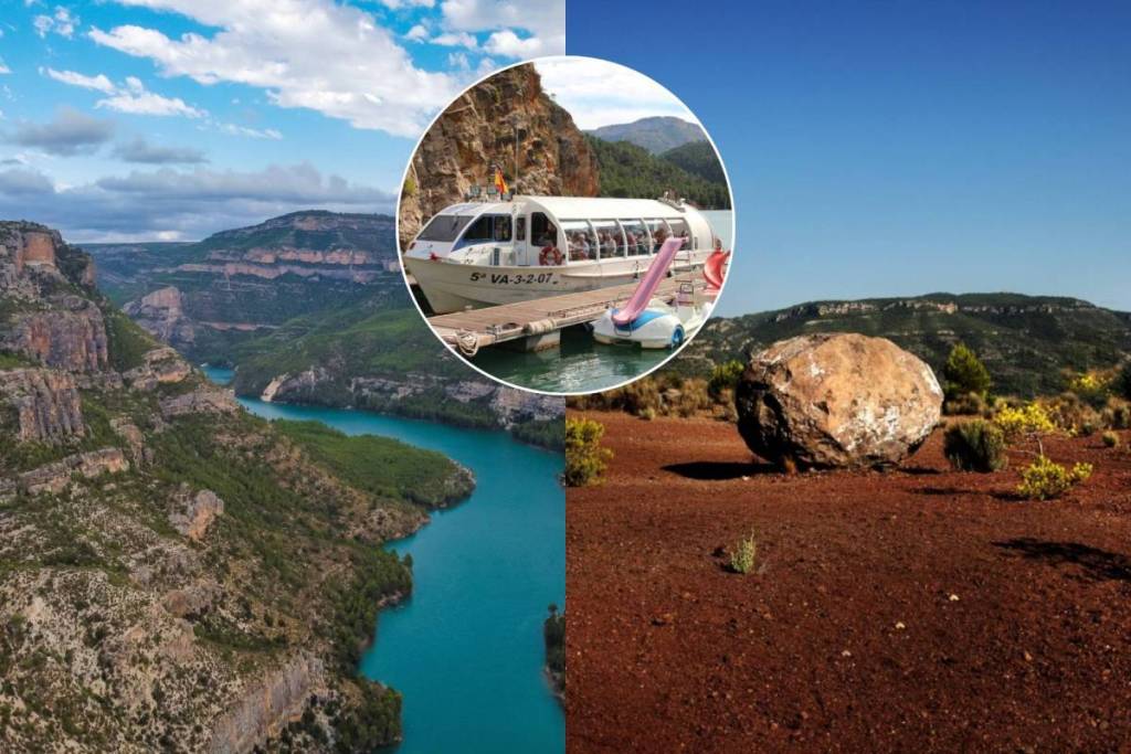 El único volcán de la provincia de Valencia está a hora y media de la capital: con playa fluvial, río navegable y un manantial de aguas termales terapéuticas