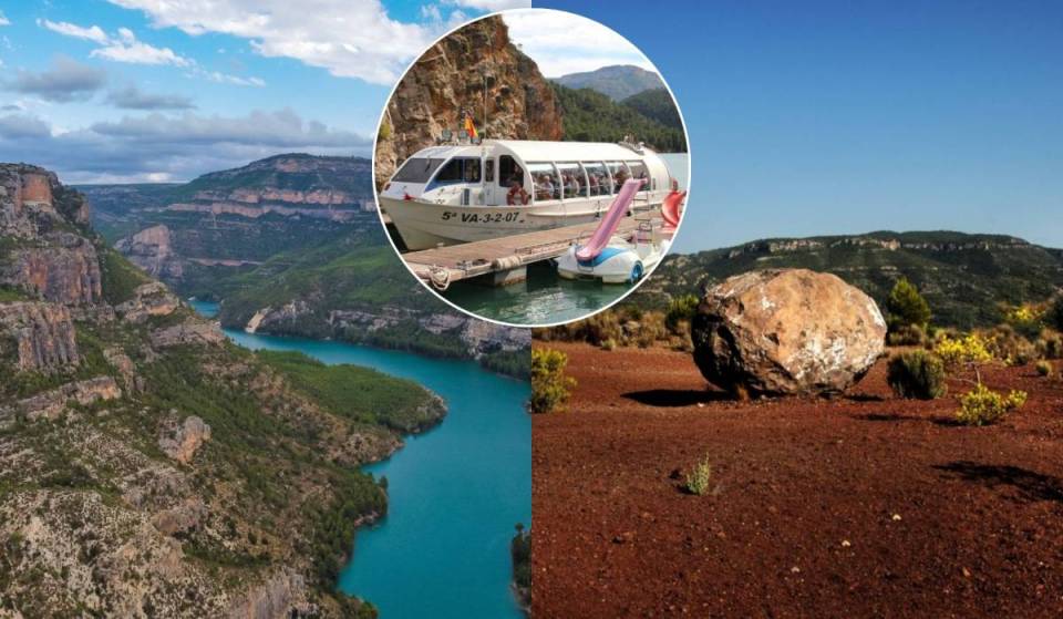 El único volcán de la provincia de Valencia está a hora y media de la capital: con playa fluvial, río navegable y un manantial de aguas termales terapéuticas