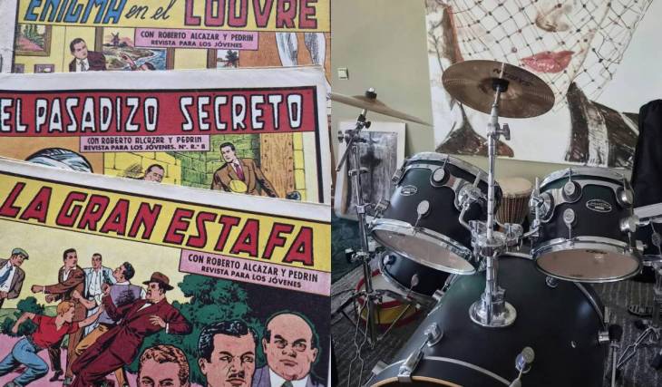 Una vajilla exclusiva, un equipo musical completo o cómics históricos: la casa que vacían a media hora de Valencia y que esconde cientos de joyas vintage