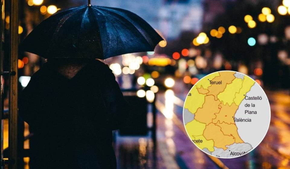 Allerta arancione per piogge e temporali a Valencia questo mercoledì: parchi, giardini e 26 scuole chiusi