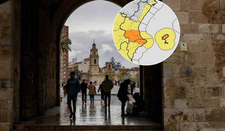 L’AEMET attiva l’allerta arancione a Valencia e Alicante per domenica in vista dell’imminente DANA “Adam”: fino a 300 l/m² in 24 ore