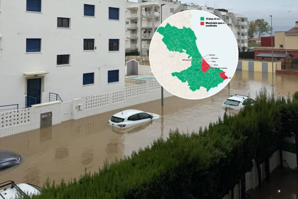 La Generalitat mantiene el confinamiento en 8 municipios por la DANA Adam: tres personas fallecidas y más de 2.100 evacuadas