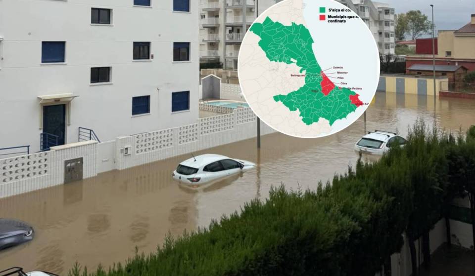 La Generalitat mantiene el confinamiento en 8 municipios por la DANA Adam: tres personas fallecidas y más de 2.100 evacuadas