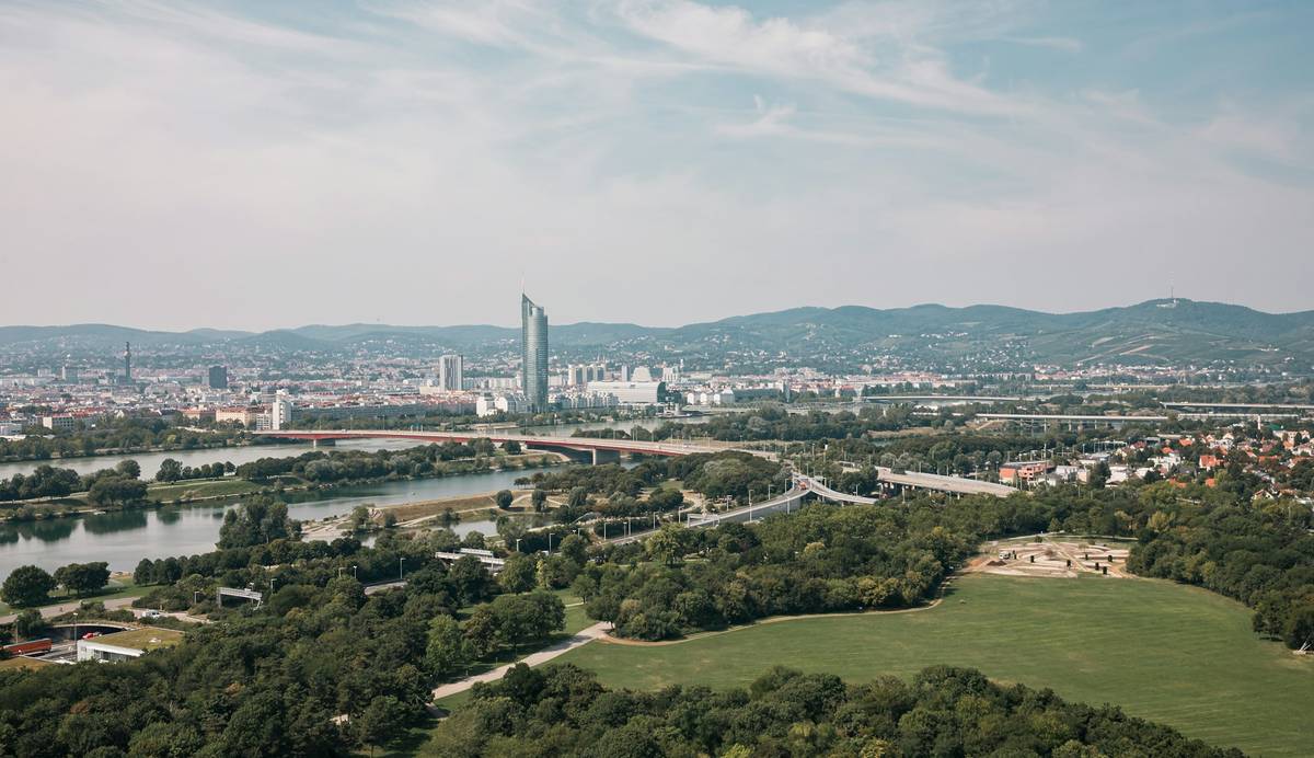 ausblick über wien