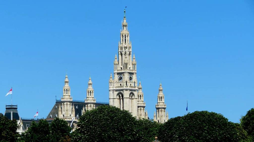 rathaus wien, schauplatz der gala an silvester