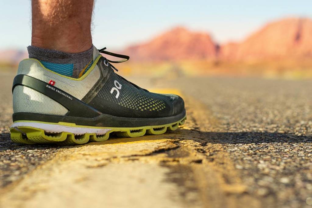 man wearing shoes from on