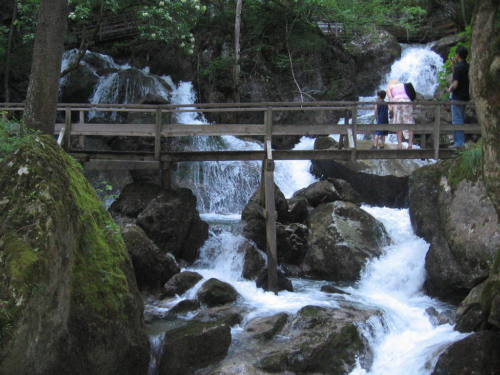 footbridges over the cascades