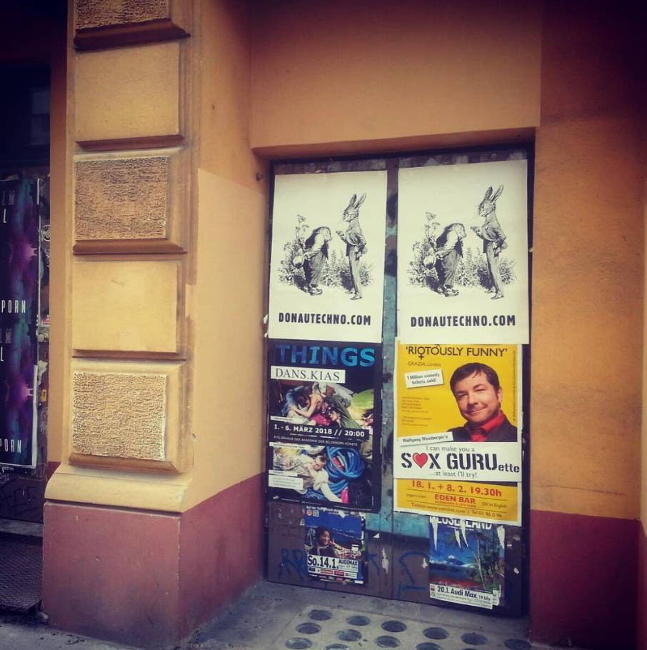 Door of Donautechno in Vienna